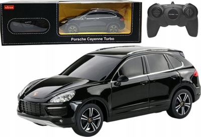 Makine me telekomandë Rastar Porsche Cayenne Turbo, 1:24, 2.4GHz, e zezë