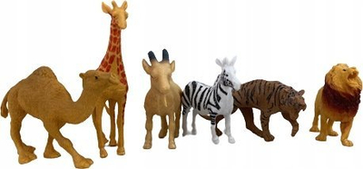 Set lodrash Gazelo Figurina Wild Animals, 6 copë, plastikë, shumëngjyrëshe