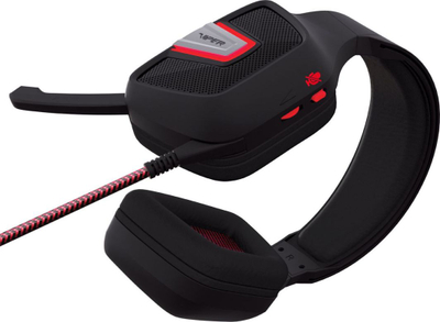 Kufje Stereo Patriot V330, të zeza dhe të kuqe