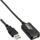 Kabllo USB InLine 34607I, USB A në USB A, 7.5 m, i zi