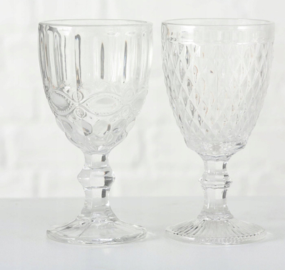 Kupë qelqi Boltze Goblet Aurora, 300 ml, dekorative, transparente