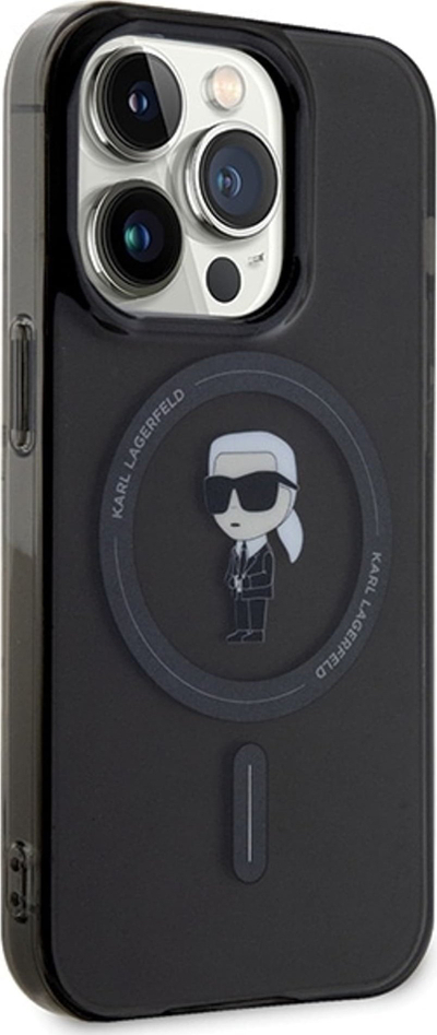 Kapak telefoni Karl Lagerfeld KLHMP14XHFCKNOK, për iPhone 14 Pro Max 6.7", MagSafe, i zi