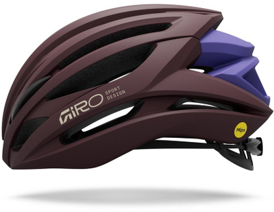 Kaskë rrugore Giro Syntax MIPS, madhësia M 55-59 cm, mat maro e errët