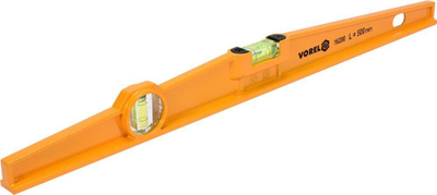 Nivel trapezoidal Vorel 16280, 500mm, 2 ampula, portokalli