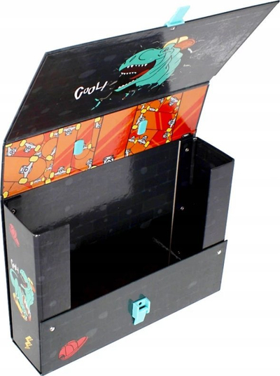 Dosje me dorezë STARPAK Skate Dino, A4, karton i trashë, shumëngjyrëshe