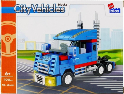 Set blloqesh ndërtimi ALLEBLOX City Vehicles, 100 copë, 6+, me shumë ngjyra
