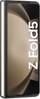 Kapak telefoni BMW Signature Logo Imprint për Samsung Galaxy Z Fold5, lëkurë e vërtetë, i zi