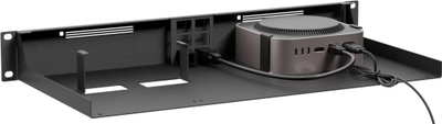Mbajtës rackmount RACKIT RM, për 2x Apple Mac Mini M4, i zi