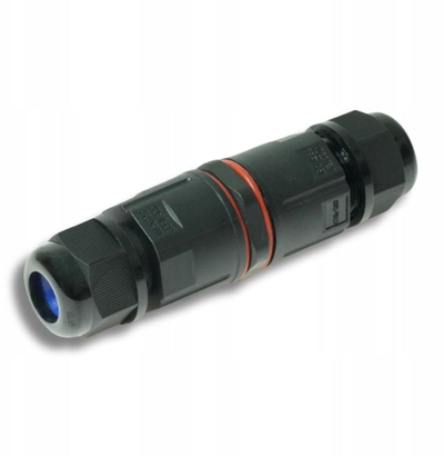 Lidhës hermetik ZKH1-3BS, 3-pin, IP68, 16A, i zi