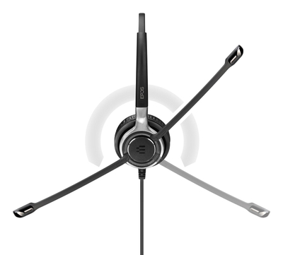Kufje zyre EPOS SC662 ED Stereo, me kabllo, Easy Disconnect, e zezë