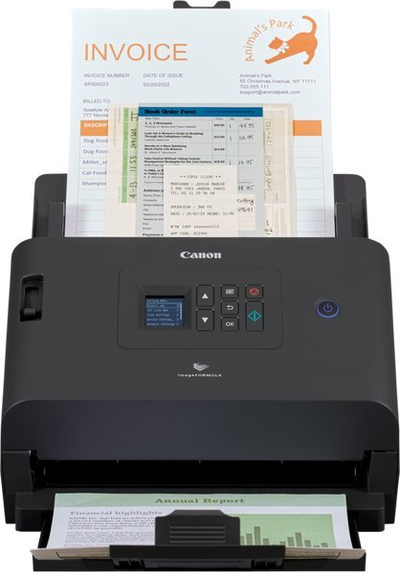 Skaner dokumentesh Canon imageFORMULA DR-S250N, A4, 600 dpi, i zi