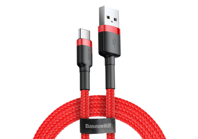 Kabllo Baseus, USB A / USB C, 0.5 m, e kuqe