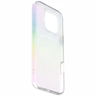 Kалуп за телефон Uniq Iridescia MagClick, за iPhone 16 Pro, MagSafe, холографски