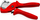 Prerëse tubash Knipex 90 25 185, për tuba plastikë kompozit, dorezë ergonomike