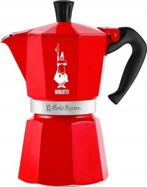 Xhezve Bialetti Moka Express Nutcracker 6 шолји, алуминиум, за шпорет, црвена