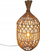 Llambë tavoline Atmosphera Milou Rattan, 55 cm e lartë, E27 40W, bezhë