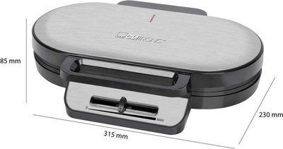 Toster për waffle Clatronic WA 3745, i argjendtë / hirtë