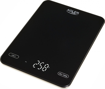 Peshore kuzhine Adler AD 3177b, 10kg, karikim USB Type C, xham e zezë
