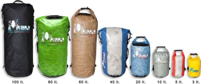 Çantë ujit Amphibious Tube Bag, 60L, PVC, e kuqe