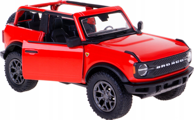 Makine lodër Kinsmart Ford Bronco 2022, metal, shkallë 1:34, e kuqe