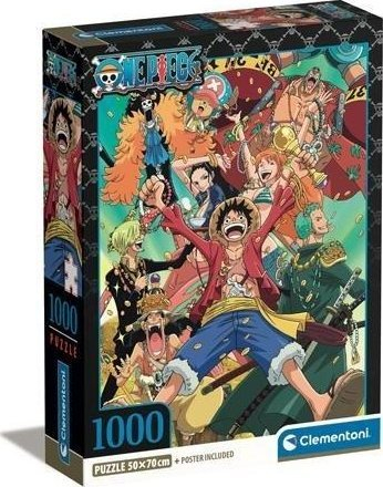 Puzzle Clementoni One Piece, 1000 copëza, shumëngjyrësh