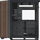 Kути PC APNX V1, midi tower ATX, калено стакло, дрво и црна боја