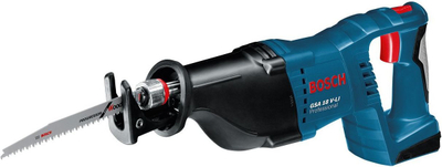 Sharrë reciproke pa kabllo Bosch GSA 18 V-LI Professional, 18V, me kuti për ta çuar me vete, blu