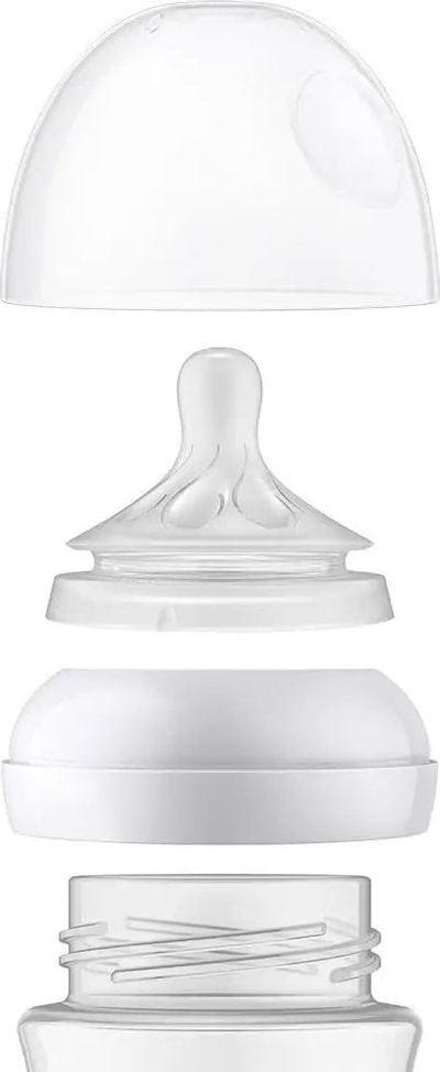 Biberon qelqi Avent Natural SCY930/01, 120ml, anti-kolik, transparent