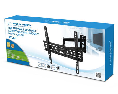 Mbajtëse muri për TV Esperanza ERW016, 26-70", 45kg, e zezë