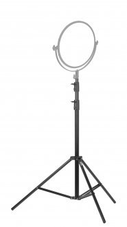 Set ndriçimi studio Newell Air Artha Talos, llampë LED, stativ 2.8m, i zi