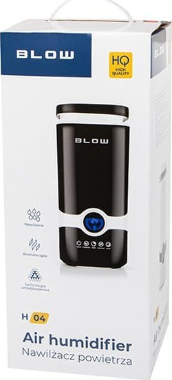 Lagështues dhe difuzor aromash H-04, 4L, higrometër me termometër, i zi
