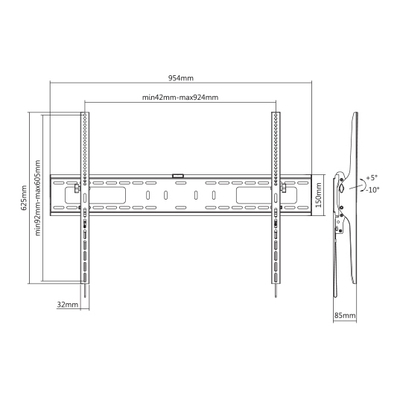 Mbajtëse SBOX, PLB-4269T, për TV 60" - 100"
