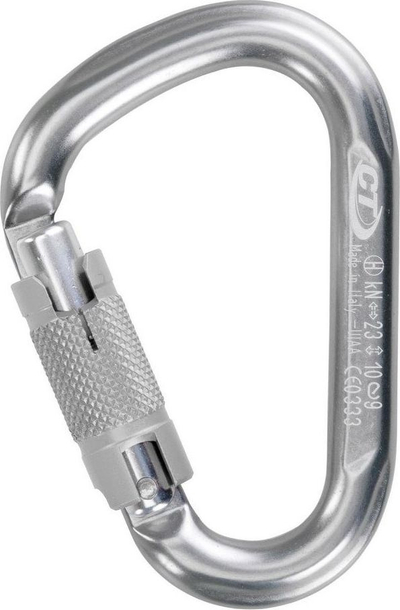Karabiner ngjitjeje Climbing Technology Snappy WG, HMS, Twist Lock, argjendtë