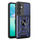 Mbrojtëse telefoni Camshield Hybrid Armor për Samsung Galaxy S25+, me unazë metalike, blu