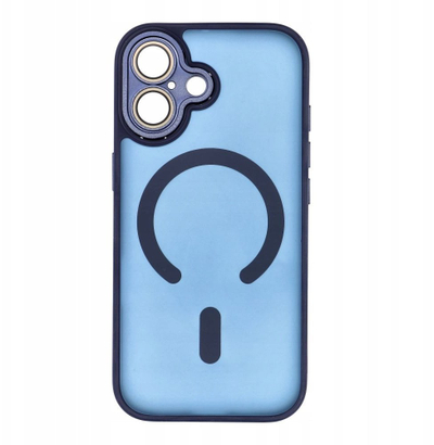 Futrollë telefoni OEM Variete Mag Cover për iPhone 17, përputhet me MagSafe, blu e errët