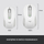 Maus Logitech M650, wireless, Bluetooth, USB, i bardhë dhe i hirt