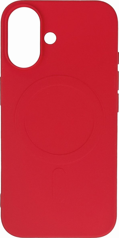 Mbulesë silikoni Hurtel për iPhone 16, MagSafe, e kuqe