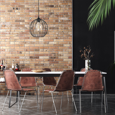 Lampë varëse ZOYA LM 1.162, 1 llambë, stil kafaz, e zezë