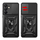 Futrollë telefoni Hurtel Hybrid Armor Camshield për Samsung Galaxy A56, me stand, me kapak kamere, e zezë
