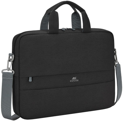 Çantë laptopi Rivacase Prater 7532, 15.6", me xhep për aksesorë, e zezë