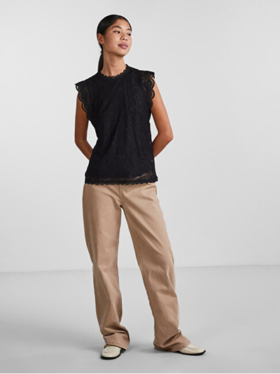Bluzë Pieces PCOLLINE Regular Fit 17120454, e zezë