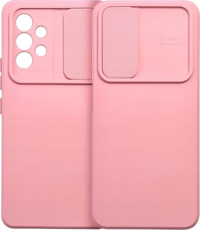 Kllëf telefoni Slide Case për Samsung Galaxy A35 5G, TPU, me mbrojtje kamere, rozë e çelët