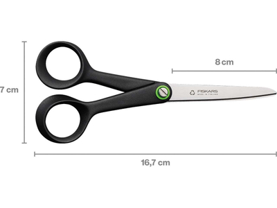Gërshërë universale Fiskars ReNew, 17 cm, plastikë e ricikluar, për djathtakë