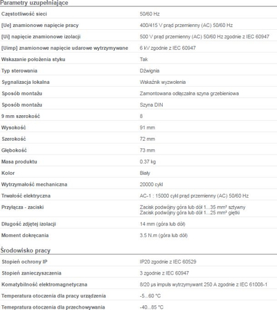 Diferencial mbrojtës Schneider iID-40-4-100-AC A9Z12440, 40A, 100mA, 4 pole