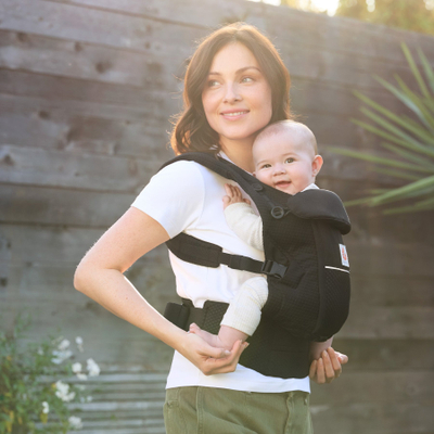Mbajtëse bebe Ergobaby Adapt Soft Flex Mesh, ergonomike, me rrjetë ajrosëse, e zezë Onyx