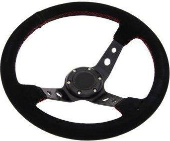 Timon sportiv MTuning Steering Wheel Pro 350mm, offset 80mm, suede i zi