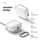 Mbulesë Elago për AirPods Pro 3, kutizë TPU Clear me karabinë, transparente