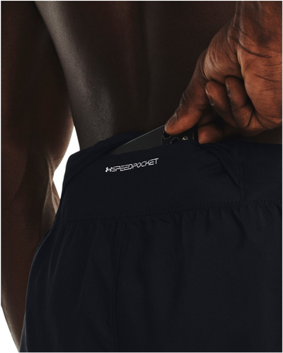 Pantallona të shkurtra vrapimi Under Armour Launch Elite 2 in 1, elastike, për meshkuj, të zeza