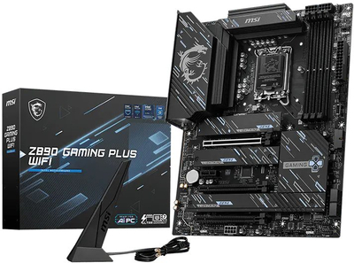 Матична плоча MSI Z890 Gaming Plus WiFi, Intel LGA 1851, ATX, црна
