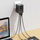 Adapter për udhëtim Dudao A65Pro, 65W, 2x USB C 2x USB A, i zi